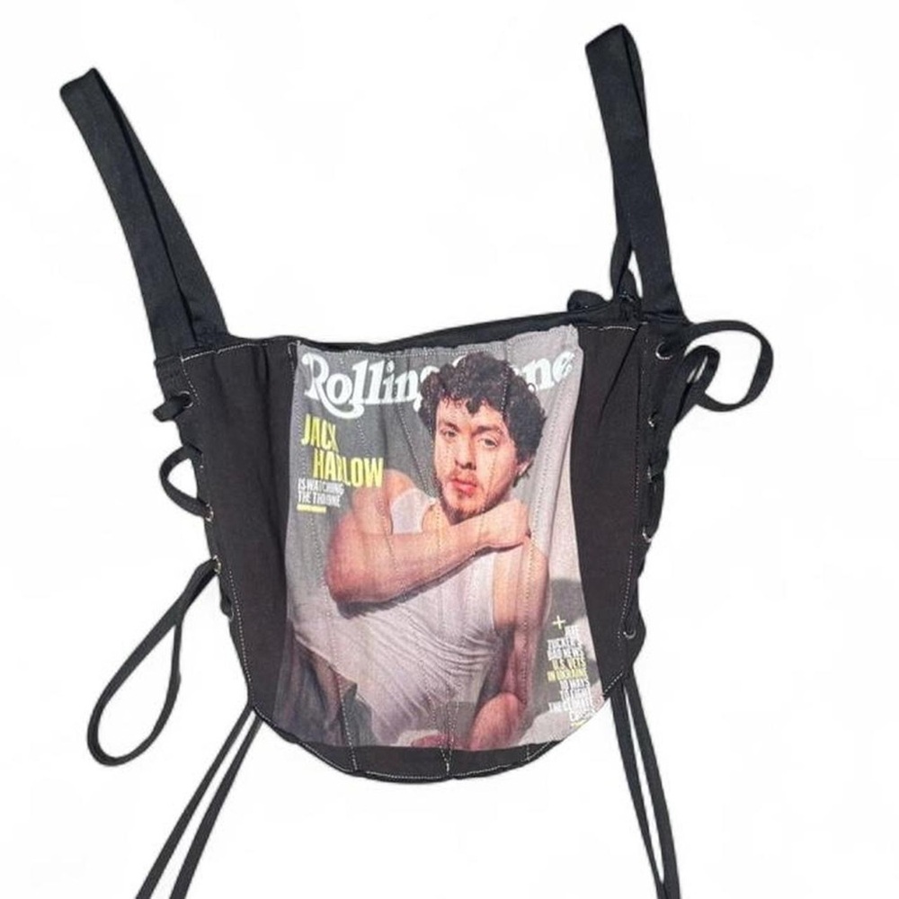 Iamkoko.la Jack Harlow Rolling Stone Corset Top L NWT